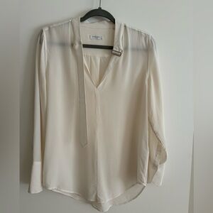 Equipment cream colored silk blouse, S/P